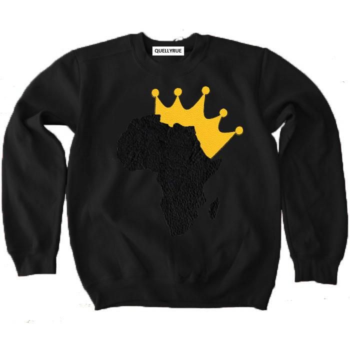 African Leader Sweatshirt – QUÈLLYRUE Winter Long Sleeve T-shirt With Ribbed Cuffs, Winter T-shirt With Ribbed Cuffs And Crew Neck, Crew Neck Winter Streetwear Sweater, Long Sleeve T-shirt With Ribbed Cuffs For Streetwear, Fall Crew Neck Sweater With Graphic Print, Fall Graphic Print Crew Neck Sweater, Urban Long Sleeve T-shirt With Ribbed Cuffs, Urban Crew Neck Winter Tops, Fall Streetwear Sweater With Ribbed Cuffs