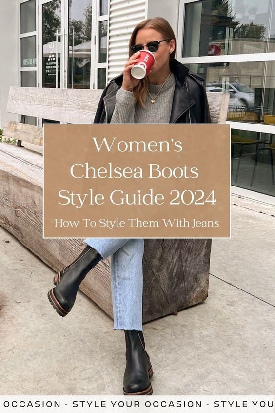 See our ultimate guide to wearing Chelsea boots for women in 2024. From black and brown to cream or beige, these versatile boots complete dressy and casual outfits. Learn how to style chunky Chelsea boots with jeans for summer, spring, and work, and transition effortlessly into winter. Chelsea Boots Jeans, How To Wear Chelsea Boots Women, What To Wear With Chelsea Boots, Black Chelsea Boots Outfit, Brown Chelsea Boots Outfit, Chelsea Boots With Jeans, How To Style Chelsea Boots, Chelsea Boot Outfits Women, Chelsea Boots Winter