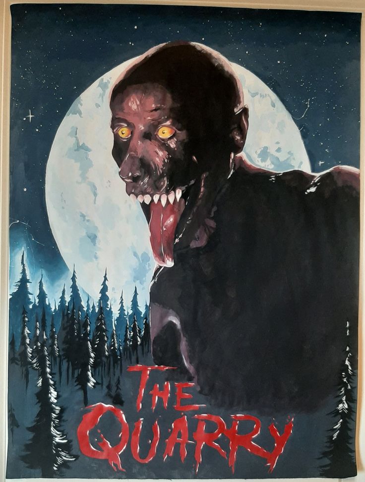 TheQuarry MaxBrinly Werewolf Poster Art The Quarry Poster, Quarry Werewolf, The Quarry Werewolf, Silly Posters, Nick Furcillo, Hackett's Quarry, Dark Picture, Supermassive Games, The Quarry