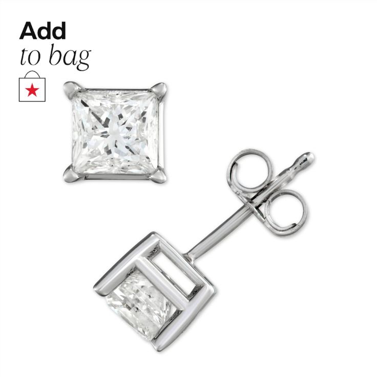 in stock Macy's Classic Brilliant Cut Diamond Earrings, Macy's Classic Diamond Earrings With Diamond Accents, Macy's Cubic Zirconia Diamond Earrings For Anniversary, Macy's Classic Diamond Earrings With Accents, Macy's Round Cut Diamond Earrings, Macy's Diamond Earrings For Anniversary, Macy's Round Cut Diamond Earrings For Anniversary, Gia Certified Silver Diamond Earrings In Sterling Silver, Timeless White Gold Diamond Earrings As Gift