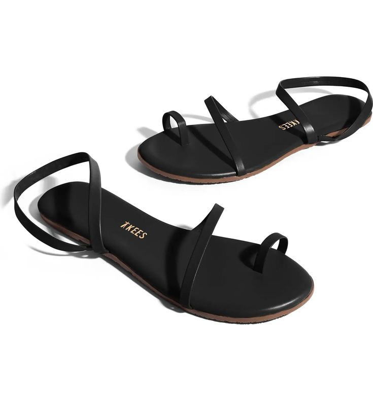 TKEES Mia Napa Sandal | Nordstrom Sleek Strappy Sandals For Spring, Sleek Strappy Spring Sandals, Strappy Sandals With Removable Insole For Vacation, Chic Strap Sandals For Beach, Chic Strappy Sandals With Leather Sole, Chic Beach Sandals With Adjustable Strap, Sleek Leather Strappy Sandals, Chic Slingback Sandals With Strap For Vacation, Slingback Sandals With Strap For Beach