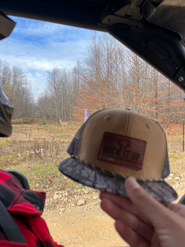 1/31 these are available for preorder as we replenish inventory. They’ll ship within 3 weeks. Unique Camo and Coyote brown roped SnapBack featuring our genuine leather Buck It Up patch. Sewn onto the hat for superior quality. Snapback one size fits most. Rugged Brown Hunting Hat, Brown Leather Hat Bands For Hunting, Adjustable Brown Rugged Hat, Adjustable Rugged Brown Hat, Brown Rustic Leather Hat, Rustic Brown Leather Hat, Adjustable Brown Hats For Hunting, Rustic Brown Hunting Hat, Western Brown Hat With Leather Patch