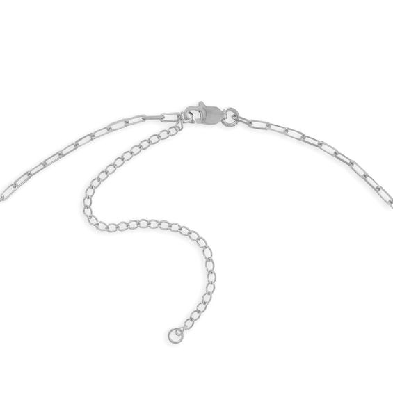 They can wear this diamond-cut choker chain on its own or with the pendant of their choice (sold separately). Solid 14K white gold 1.95mm width 13.0-inch chain with 3.0-inch extender; lobster claw clasp Modern Adjustable Chain Necklace For Anniversary, Classic Silver Chain Necklace With Initial Pendant, White Gold Adjustable Chain Charm Necklace, Dainty White Gold Necklace With Adjustable Chain, Silver Choker Necklace Fine Jewelry, Initial Pendant Charm Necklace With Adjustable Chain, Sterling Silver Necklaces With Adjustable Chain, Minimalist Chain Necklaces For Anniversary, Silver Fine Jewelry Choker Necklace