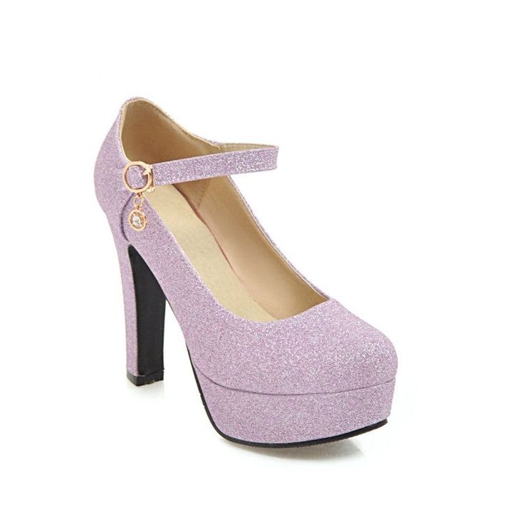 Heels:Approx 11cm Platform:Approx 3.5cm Upper Material:Pu Leather Outsole:Rubber If your foot is a little wide and fat, we suggest you choose 1 size larger, pls measure your foot length and choose a correct size. Thank you! Size Chart: Euro/CN 34 = foot length 21.5-22cm (Foot width=8-8.5cm) Euro/CN 35 = foot length 22-22.5cm (Foot width=8.5cm) Euro/CN 36 = foot length 22.5-23cm (Foot width=8.5-9cm Euro/CN 37 = foot length 23-23.5cm (Foot width=9cm) Euro/CN 38 = foot length 23.5-24m (Foot width=9 Heels Platform Pumps, Wedding Shoes High Heels, Purple High Heels, Sparkling Wedding, Purple Sandals, Glitter High Heels, Purple Heels, Shoes High Heels, Heels Platform