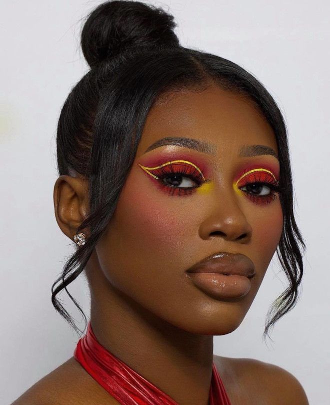 Vanessa Gyimah, Day Hairstyles, Brown Girls Makeup, Bold Makeup Looks, Eye Makeup Looks, Makeup For Black Skin, Brown Skin Makeup, Face Beat, Unique Makeup