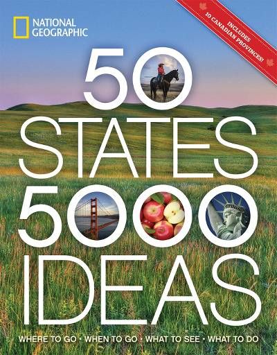 the cover of the book 50 states 5000 ideas