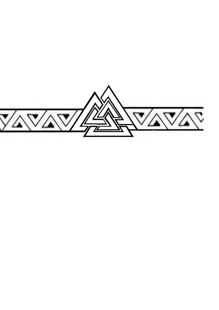 a black and white drawing of a triangle with two triangles on it's side