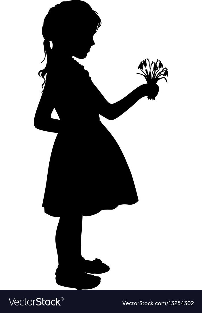 Kids Church Decor, Silhouette Girl, Angel Silhouette, Dance Vector, Angel Vector, Kids Silhouette, Girl With Flowers, Mandala Painted Rocks, Flower Silhouette