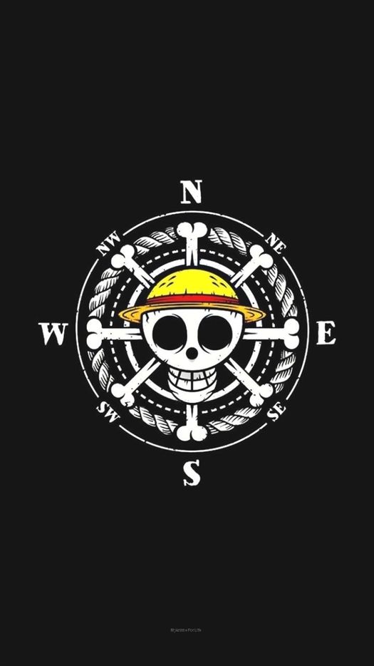 a skull wearing a yellow hat on top of a black background with the letter w