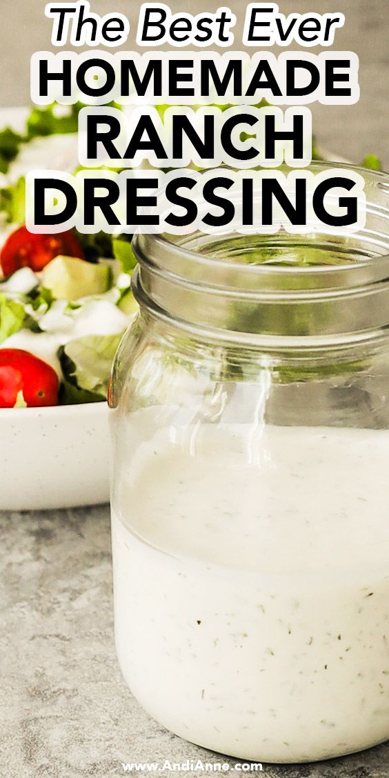 the best ever homemade ranch dressing