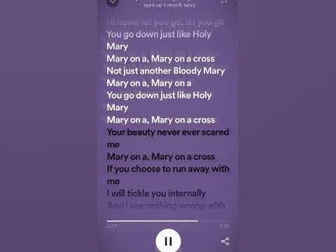 a purple bookmark with the words mary on it