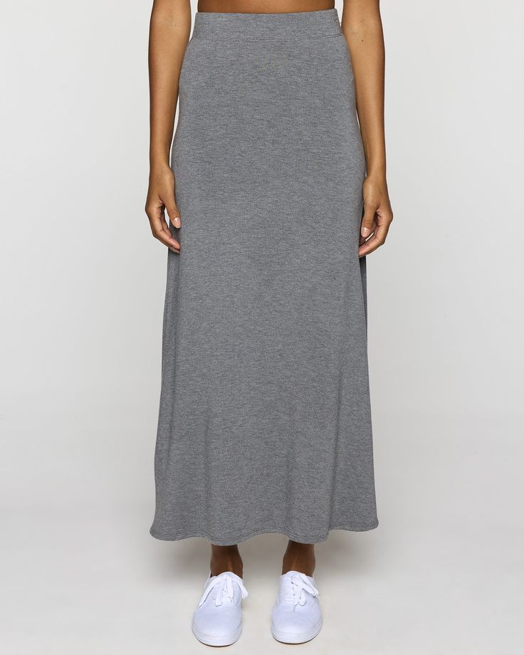 The Long A-Line Skirt – Bleusalt Solid Maxi Skirt For Daywear, Stretch Lined Maxi Skirt For Daywear, Solid Color Long Skirt For Daywear, Solid Maxi Skirt With Elastic Waistband For Daywear, Stretch Maxi Skirt With Elastic Waistband For Daywear, Stretch Maxi Skirt For Daywear, Casual Full Maxi Skirt For Daywear, Classic Relaxed Skirt With Elastic Waistband, Classic Skirt With Elastic Waistband