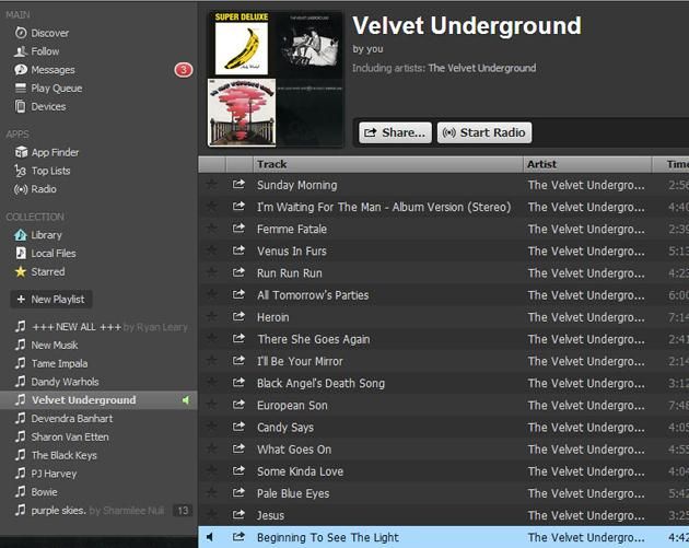 the velvett underground website is open to various music tracks and audio files