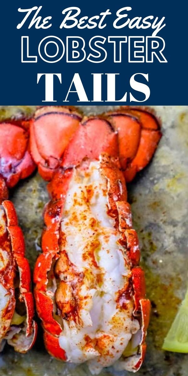 the best easy lobster tails recipe with text overlay