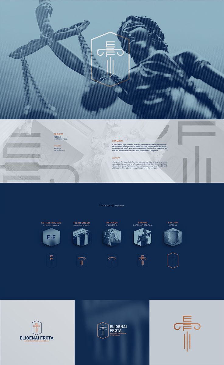 the law firm website is shown in blue and white