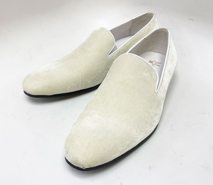 Style: 528-202V-Bone Sumptuous Velvet slip-on Venetian Loafer from our Limited Edition Maurice collection features soft Calfskin lining and a clean welt! Elegant Cream Slip-ons, Formal Beige Slip-ons With Leather Sole, Elegant White Closed Toe Slip-ons, Formal Beige Round Toe Slip-ons, Elegant Cream Loafers For Formal Occasions, Elegant Cream Formal Loafers, Elegant Cream Loafers For Business, White Slip-on Dress Shoes For Semi-formal Occasions, Elegant Cream Business Loafers