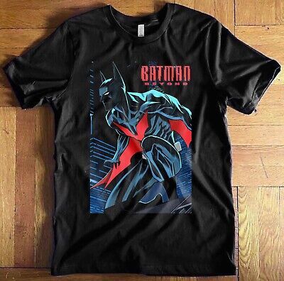 Batman Beyond Unisex T-shirt  | eBay Fitted Short Sleeve Shirt With Graphic Design, Fitted Short Sleeve T-shirt For Fan Merchandise, Fitted Short Sleeve T-shirt With Front Print, Graphic Tee T-shirt With Front And Back Print, Fitted T-shirt With Front Print For Fans, Graphic Tee Shirt With Front And Back Print, Batman Costume Shirt, Batman Shorts, Batman Beyond Shirt