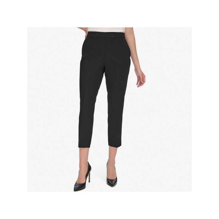 Easily add style to your wardrobe with this women's Andrew Marc elastic back pants.Click on this WOMEN'S GUIDE to find the perfect fit and more!Easily add style to your wardrobe with this women's Andrew Marc elastic back pants.Click on this WOMEN'S GUIDE to find the perfect fit and more!FEATURES 2 front side pockets Hook-and-eye closureFIT & SIZING Relaxed fit 25 1/2-in inseam 13 1/4-in leg opening Midrise sits on the high hip Relaxed fit through the hip and thigh Slim straight leg opening Back- Pull-on Style Pants For Workwear, Elegant Spring Workwear Capris, Tapered Leg Office Pants, Chic Pull-on Style Dress Pants For Business Casual, Chic Business Casual Capris Trousers, Elegant Elastane Work Pants, Elegant Stretch Ankle-length Pants, Office Straight Pants With Pull-on Style, Pull-on Straight Pants For Office