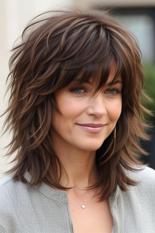 27+ Shag Hairstyles Over 40 Shaggy Haircuts 22 Medium Long Shag Haircut, Straight Shag Haircut, Dream Hairstyles, Shaggy Haircut, Modern Shag Haircut, Medium Shag Haircuts, Haircuts For Medium Length Hair, Shaggy Short Hair, Layered Haircuts For Medium Hair