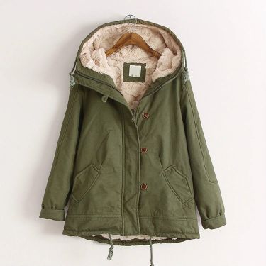 Coat Plus Size, Winter Overcoat, Fluffy Jacket, Long Sleeve Coat, Winter Parka, Green Girl, Plus Size Outerwear, Long Sleeves Coats, Casual Coat