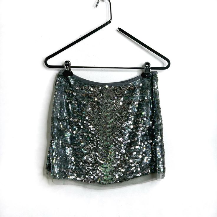 Raga Sequined Mini Skirt Nwt Size Small | 4-6 Waist: 26-27" Hips: 34-36" Shell & Lining: 100% Poly. Hand Wash Cold. Lined. Side Hidden Zipper Closure. Front And Back Sequin Embellishment. Skirt Measures Approx 15" In Length. Sold At Revolve And Anthro Summer Silver Sequined Mini Skirt, Silver Sequined Mini Skirt For Evening, Fitted Silver Sequined Mini Skirt, Silver Spring Skirt, Silver Sequined Skirt For Evening, Silver Sequined Evening Skirt, Silver Skirt For Spring, Fitted Silver Skirt With Sequins, Silver Sequined Holiday Skirt