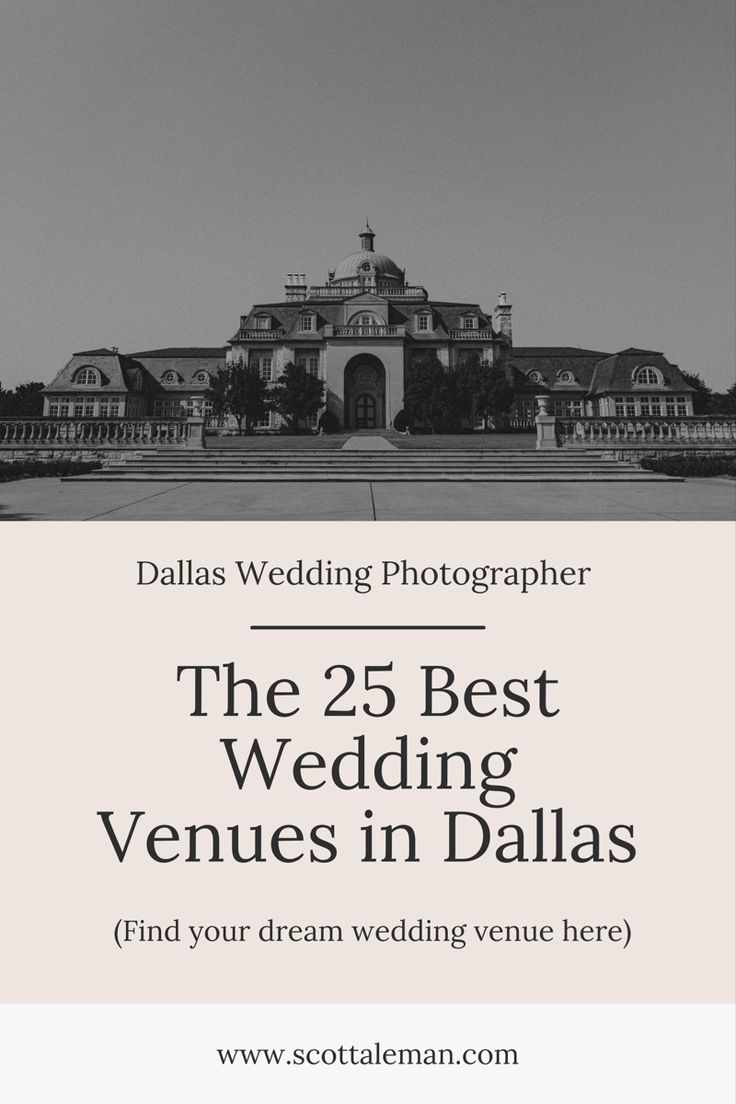 Find your dream wedding venue in Dallas right here with the top 25 wedding venues.  On this list, you will find a comprehensive guide on what these wedding venues in Dallas truly have to offer.  Also, what makes them so special and the amenities included.  #dallasweddingvenue #dallasweddingvenues #dallasweddingphotographer Arlington Hall Wedding Dallas, Wedding Venue Dallas, Smallest Wedding Venue, Dallas Wedding Venues, Dfw Wedding, Wedding Vision, Best Wedding Venues, Dallas Wedding, Small Wedding