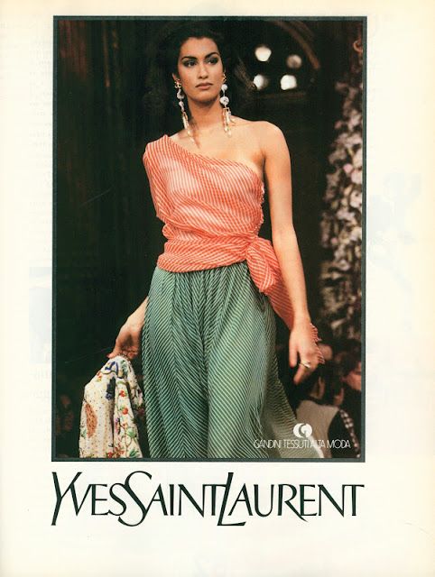 Vogue Italia, April 1991, Yves Saint Laurent Yves Saint Laurent Paris, Yasmeen Ghauri, Nadja Auermann, Fashion Ads, High Fashion Editorial, 90s Supermodels, 90s Models, Vintage Ysl, French Fashion Designers