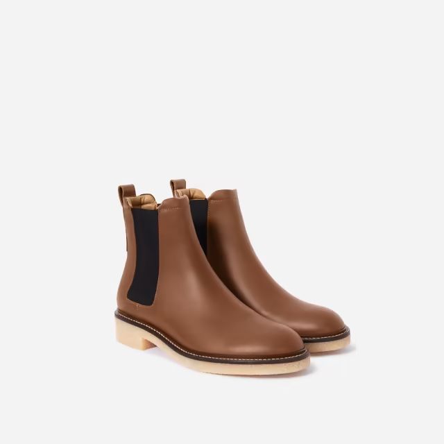 The Italian Leather Chelsea Boot Tobacco – Everlane Everyday Heels, Suede Chukka Boots, Chelsea Rain Boots, High Ankle Boots, Knit Boots, Block Heel Ankle Boots, Chelsea Ankle Boots, Flats Sandals, Boots Sneakers