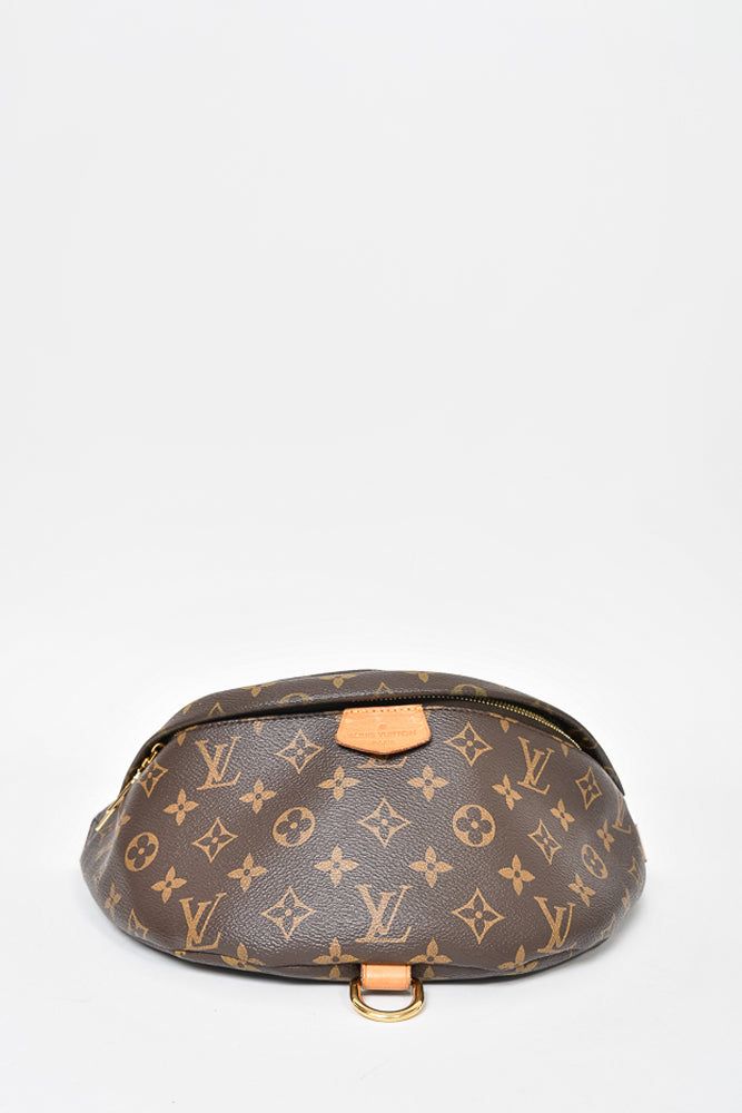 PRODUCT DESCRIPTION Louis Vuitton Monogram Bum Bag. Top zip closure. Adjustable belt strap. Open interior. Single top handle. Single exterior pocket with zip closure. Black interior lining. Gold-tone hardware. Tonal stitching. Dimensions: 11' length x 6' height x 5' depth Colour: Brownslight wear to leather exterior details. Bum Bag Louis Vuitton, Exterior Details, Bum Bag, Vuitton Bag, Adjustable Belt, Black Interior, Bag Sale, Backpack Bags, Louis Vuitton Monogram