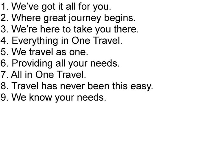 the words are written in black and white on a piece of paper that says, we've got it all for you where great journey begins