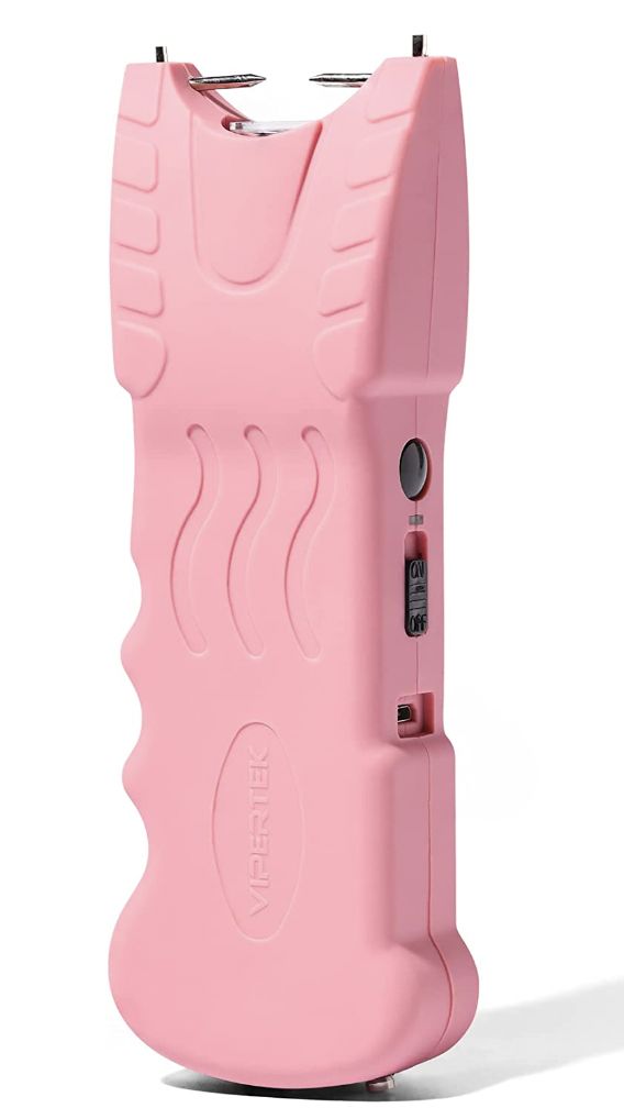 a pink lighter is shown on a white background