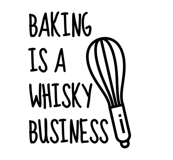 the words baking is a whisk business on a white background