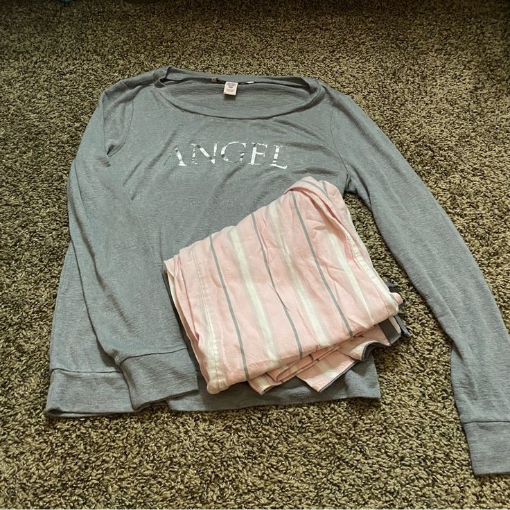 Nwot Victoria’s Secret Pajama Set Size Xs Vs Christmas, Victoria Secret Pajamas, Pink Gray, Victoria's Secret Pink, Pink Grey, Victoria Secret, Secret Pink, Women's Intimates, Victoria’s Secret