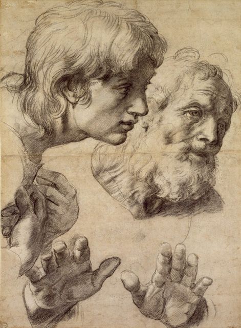 an old drawing of two men with hands in front of one another and the other hand holding