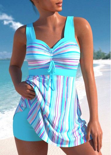 Color:Cyan;Size:S;Size:M;Size:L;Size:XL;Size:XXL;Bra Style:Padded;Support:Wire Free;Pad Style:Removable;Strap Style:Unadjustable;Package Contents:1 X Swimdress Top , Without Bottom;Occasion:Sport;Style:Tribal; Modest Tankini, Swim Dresses, Suit Shorts, Plus Size Tankini, Middle Age Fashion, Bra Style, Graffiti Prints, Vintage Texture, Tankini Set