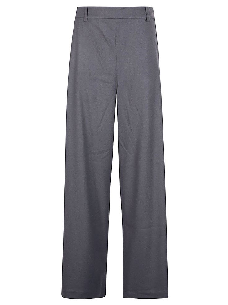 Dark gray trousers, large Gambia, two pockets, side zip closure.This piece fits true to size. We recommend you get your regular sizeModel is 1,75m / 5ft 8in wearing size S Gray Full-length Pants For Fall, Gray Full-length Bottoms With Side Pockets, Gray Pants With Loosely Fitted Hips, Gray Full Length Pants For Fall, Gray Full Length Bottoms With Side Pockets, Gray Pants With Side Pockets For Fall, Full Length Gray Pants For Fall, Gray Loosely Fitted Wide Leg Pants, Gray Wide Leg Pants With Loosely Fitted Hips