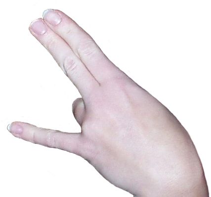 a person's hand reaching up towards the sky with their index finger in the air