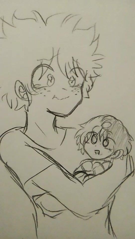 a drawing of a boy holding a girl in his arms, with the caption that reads