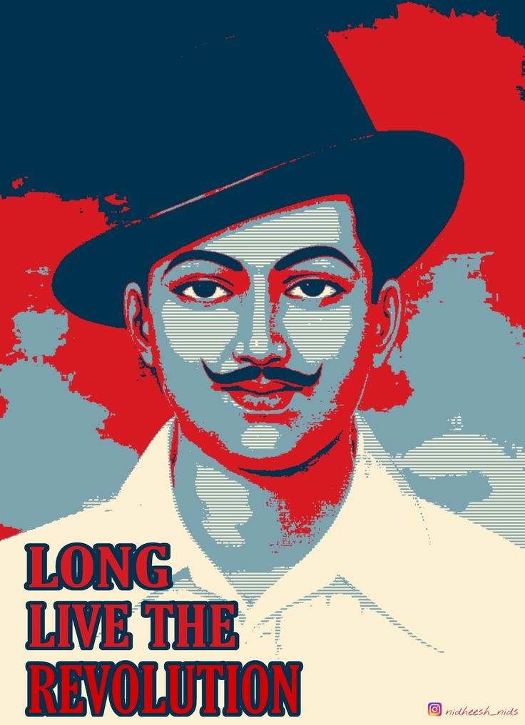 a man with a hat and mustache in front of a red background that says long live the revolution