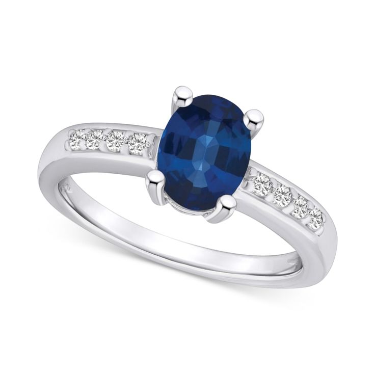 in stock Classic Sapphire Ring With Pave Setting, Macy's White Gold Diamond Ring With Prong Setting, Elegant Sapphire Ring With Pave Setting In Sterling Silver, Macy's 14k White Gold Formal Rings, Macy's White Gold Diamond Ring Brilliant Cut, Macy's 14k White Gold Rings For Formal Occasions, Formal Topaz Ring With Pave Diamond Setting, Macy's White Gold Cubic Zirconia Rings, Elegant Sterling Silver Sapphire Ring With Pave Setting