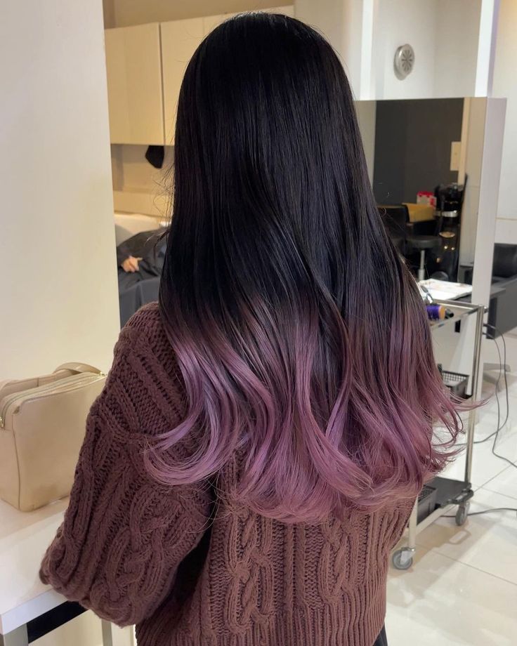 Pink Lavender Hair, Purple Hair Tips, Purple Peekaboo Hair, Lavender Hair Ombre, Purple Hair Streaks, Hair Color Swatches, Hidden Hair Color, Lavender Hair Colors, Pelo Cafe