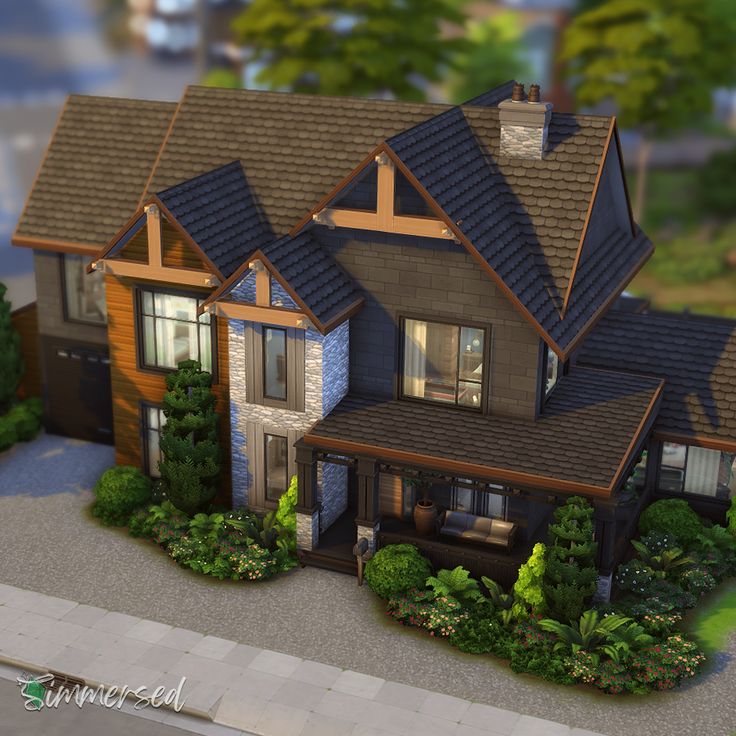 4 Bedroom House Plans Sims 4, Sims Craftsman House, 1 Floor Sims 4 House, Sims 4 Modern Suburban House, Sims 4 Houses Cabin, Sims 4 Houses 4 Bedroom, Sims Houses Modern, Suburban House Modern, Sims 4 House Plans 4 Bedroom