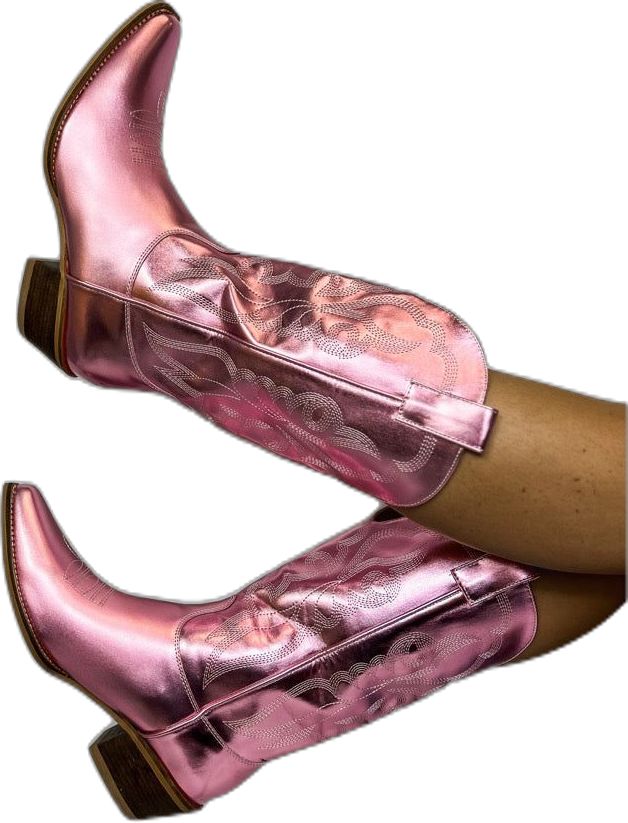 Western Boots For Summer Country Events, Trendy Summer Boots For Rodeo, Western Summer Boots With Round Toe, Summer Rodeo Boots With Snip Toe, Trendy Summer Snip Toe Boots, Summer Festival Snip Toe Boots, Western Style Boots For Summer Western-themed Events, Summer Pink Round Toe Boots, Pink Western Boots For Rodeo