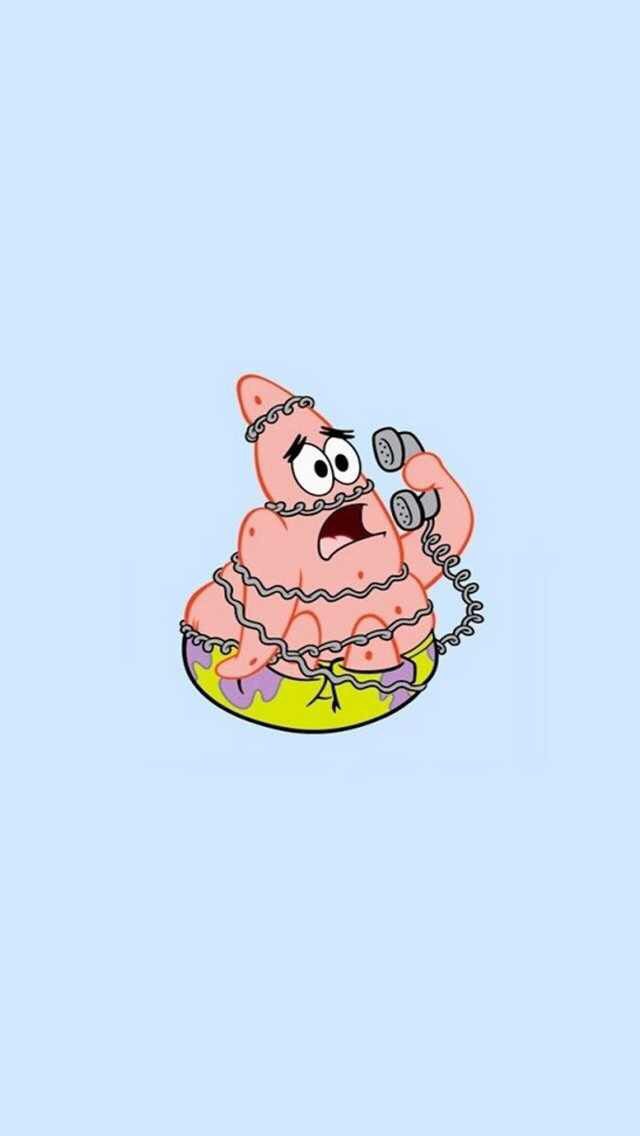 an image of a cartoon character talking on the phone