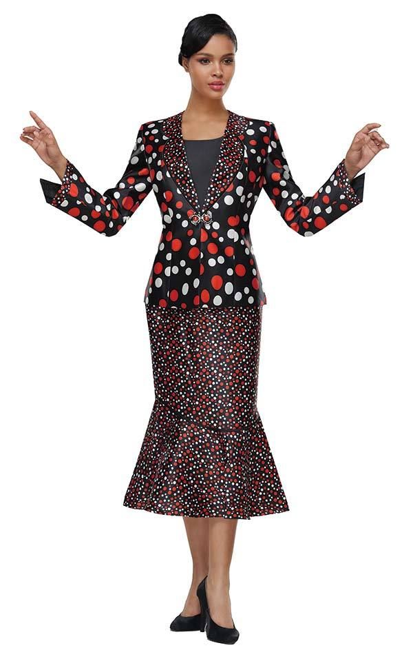 Serafina 3978 3 piece Skirt Suit Colors: Black/Red Sizes: 10, 12, 14, 16, 18, 20, 22, 24 Fitted Red Two-piece Set, Spring Fitted Two-piece Sets, Black Fitted Long Sleeve Skirt Suit, 3-piece Long Sleeve Sets For Spring, Winter Black Fitted Skirt Suit, Fitted Black Skirt Suit For Winter, Fitted 3-piece Summer Set, Fitted 3-piece Set For Summer, Fitted Two-piece Set With Long Sleeves