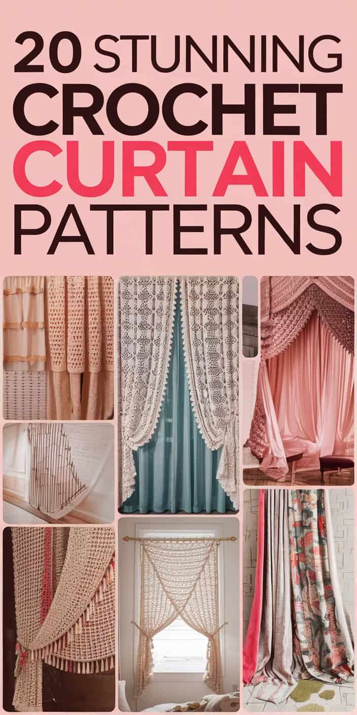 20 Beautiful Crochet Curtain Patterns to Dress Your Windows