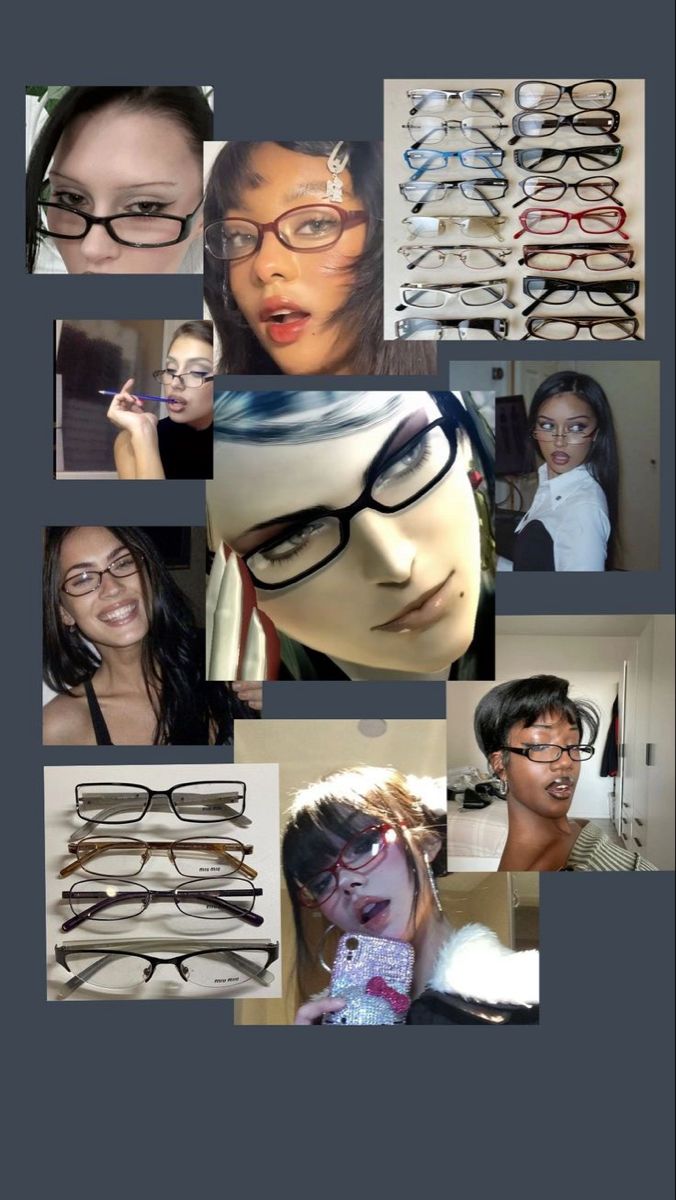 Siren Glasses Aesthetic, Bayonetta Glasses Aesthetic, Y2k Glasses Aesthetic, Office Siren Glasses, Y2k Eyeglasses, Glasses Girl Aesthetic, Red Glasses Aesthetic, Bayonetta Outfits, Siren Glasses