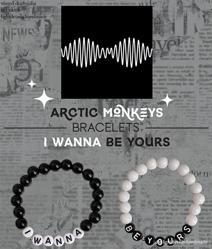 The Arctic Monkeys, Pulseras Kandi, Music Bracelet, I Wanna Be Yours, Diy Kandi Bracelets, Wanna Be Yours, Kandi Bracelets, Bead Charms Diy, Diy Bracelet Designs