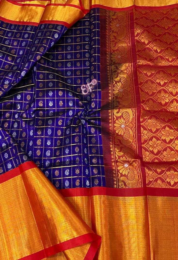 Kuppadam Sarees, Blue Silk Saree, Marriage Dress, Mala Jewelry, Contrast Blouse, Blue Silk, Fb Page, Silk Saree, Silk Sarees