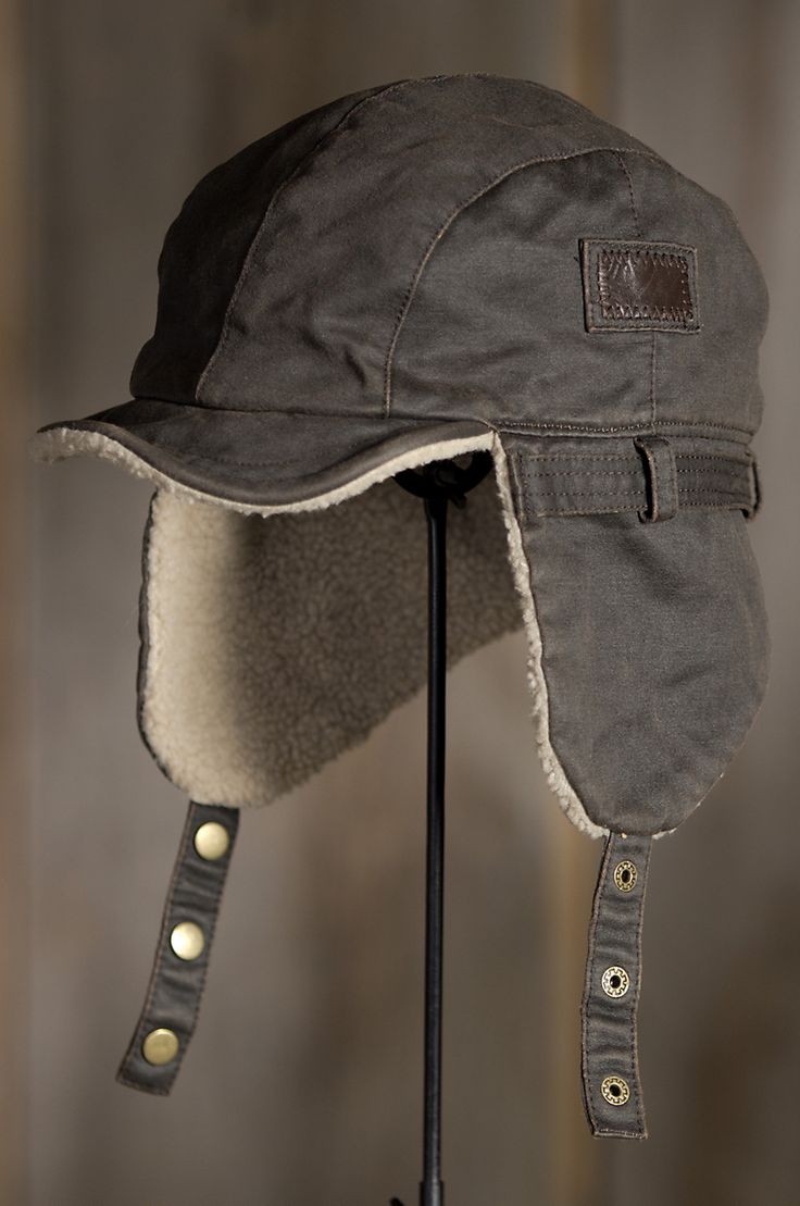 Our Weathered Cotton Winter Cap is crafted with a rugged look, offers an insulating Sherpa lining and earflaps for versatility. Free shipping + returns. Grunge Hats, Dieselpunk Fashion, Aviator Cap, Aviator Hat, Trapper Hat, Rugged Look, Trapper Hats, Hat Ideas, Winter Cap